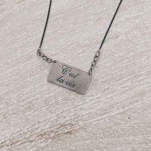 Betsy & Iya C’est La Vie necklace. Minimalist and delicate.